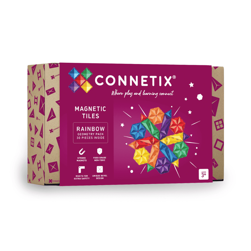 Connetix Magnetic Tiles 30 Piece Geometric Pack